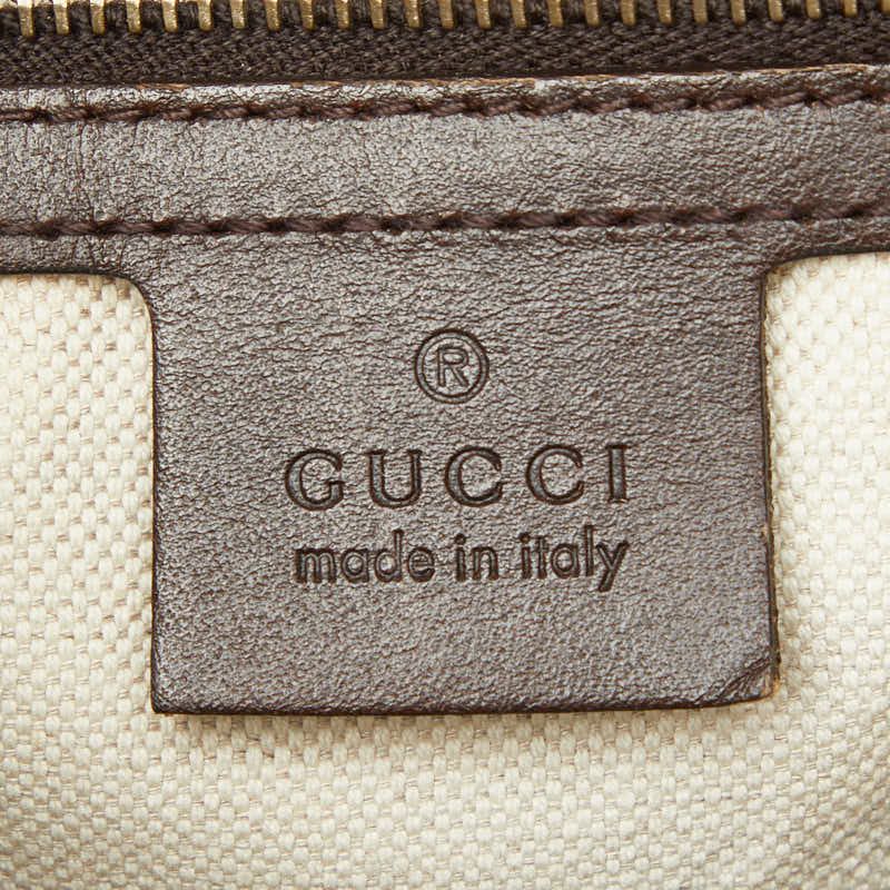 Gucci GG Canvas Sherry Line 2-Way Shoulder Bag Beige Brown — view 9