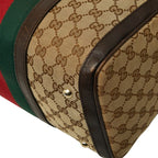 Gucci GG Canvas Sherry Line 2-Way Shoulder Bag Beige Brown — view 4