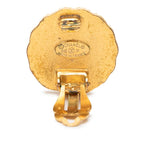 Chanel Vintage CC Logo Earrings Gold Plated — view 3