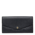 Louis Vuitton Monogram Empreinte Portefeuille Sarah Rogue Wallet Black Noir
