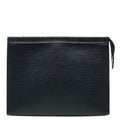 Louis Vuitton Monogram Eclipse Epi Pochette Voyage MM Clutch Noir Black Blue