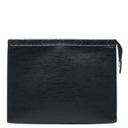 Louis Vuitton Monogram Eclipse Epi Pochette Voyage MM Clutch Noir Black Blue