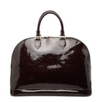 Louis Vuitton Monogram Vernis Alma GM Handbag Amarante Purple Patent Leather
