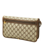 Gucci GG Supreme Crossbody Shoulder Bag Beige Brown Leather — view 2