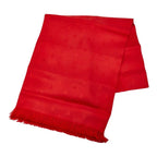 Hermes Bee Motif Shawl Red Silk Scarf
