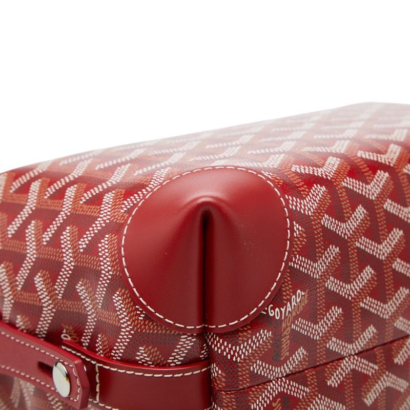 Goyard Bowring 25 Toiletry Handbag Red Leather — view 7