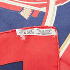 Hermes Carre 90 Washington's Carriage George Scarf Red Navy Multicolor Silk — view 6