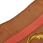 Hermes Carre 90 Cheval Turc Turkish Horse Scarf Brown Multicolor Silk — view 6