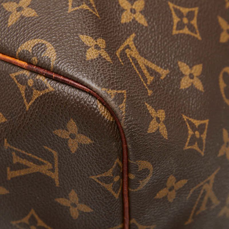 Louis Vuitton Monogram Keepall Bandouliere 55 Boston Bag 2-Way Brown Leather — view 7