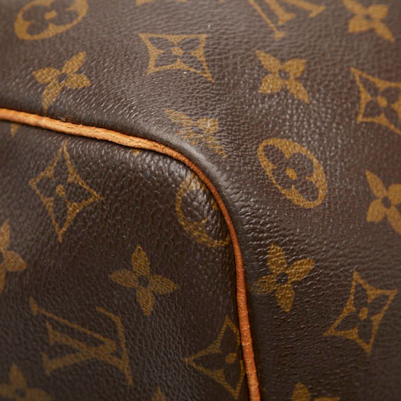 Louis Vuitton Monogram Keepall Bandouliere 60 Boston Bag 2-Way Brown Leather — view 7