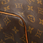 Louis Vuitton Monogram Keepall Bandouliere 60 Boston Bag 2-Way Brown Leather — view 7