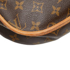 Louis Vuitton Monogram Menilmontan PM Crossbody Shoulder Bag Brown Leather — view 4