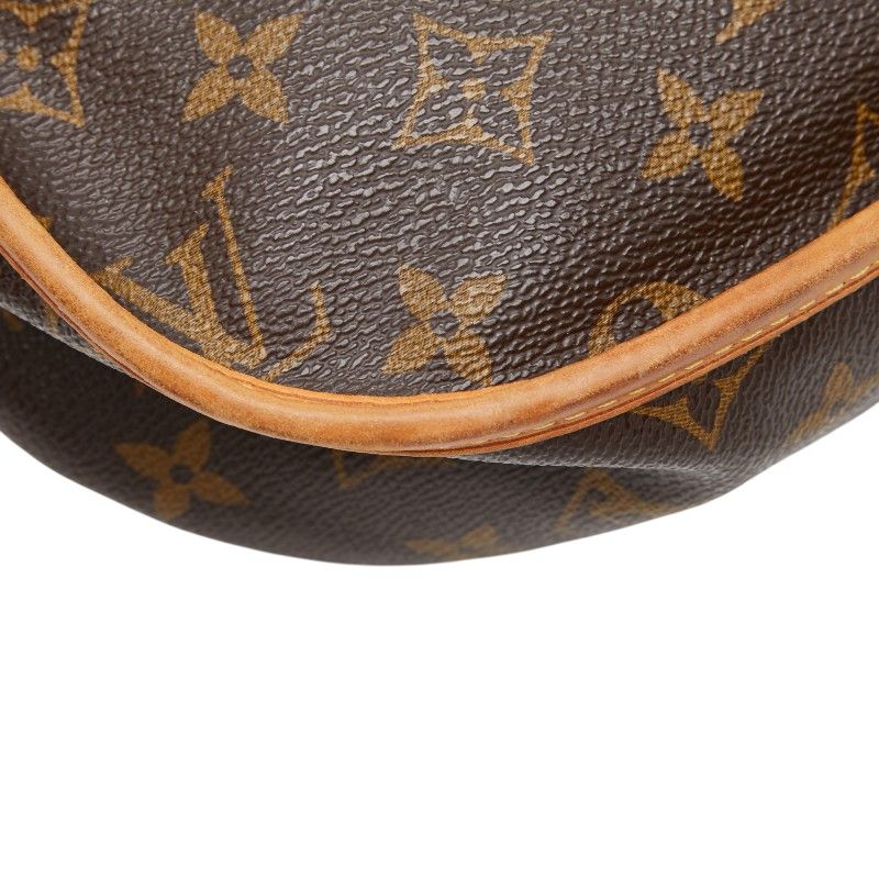 Louis Vuitton Monogram Menilmontan PM Crossbody Shoulder Bag Brown Leather — view 4