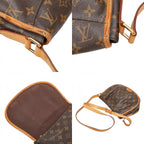 Louis Vuitton Monogram Menilmontan PM Crossbody Shoulder Bag Brown Leather — view 9