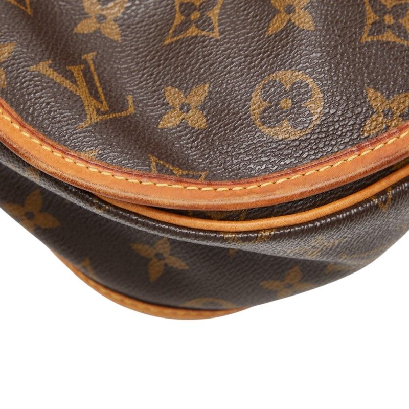 Louis Vuitton Monogram Menilmontan PM Crossbody Shoulder Bag Brown Leather — view 5