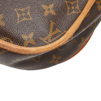 Louis Vuitton Monogram Menilmontan PM Crossbody Shoulder Bag Brown Leather — view 6