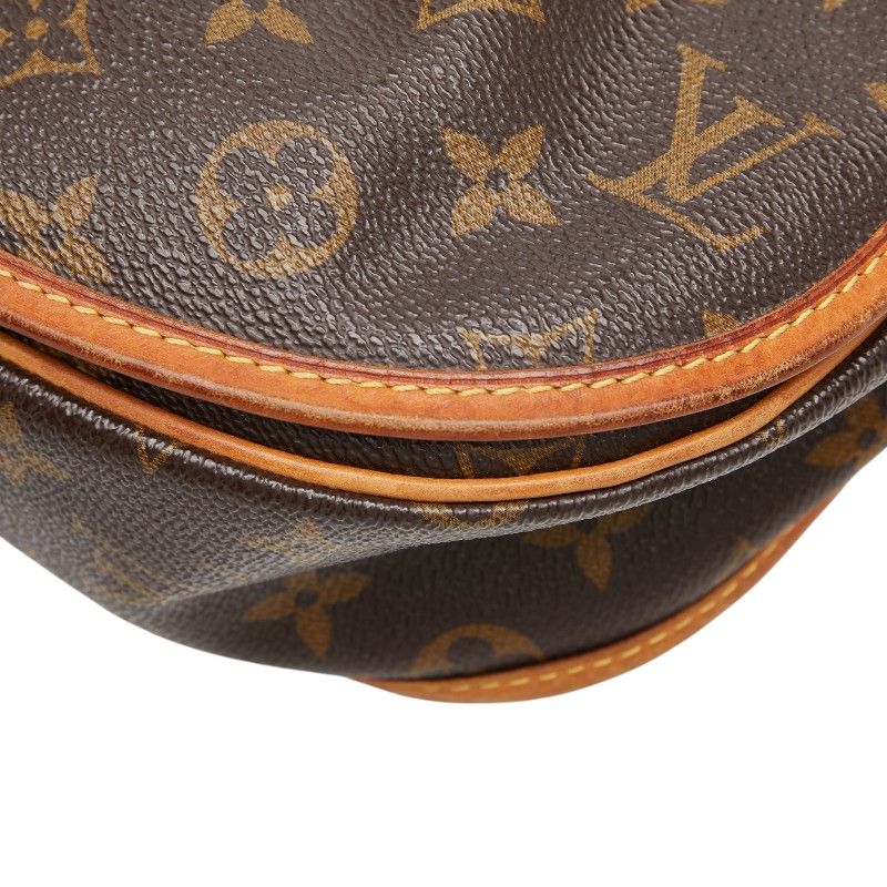 Louis Vuitton Monogram Menilmontan PM Crossbody Shoulder Bag Brown Leather — view 7
