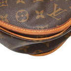 Louis Vuitton Monogram Menilmontan PM Crossbody Shoulder Bag Brown Leather — view 7