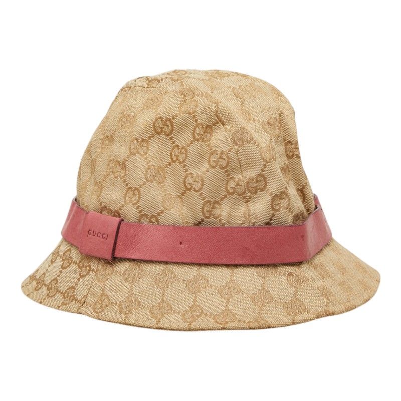 Gucci GG Canvas Bucket Hat Beige Pink — view 2