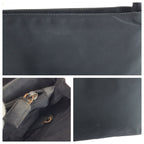 Prada Tessuto Black Silver Nylon Tote — view 6