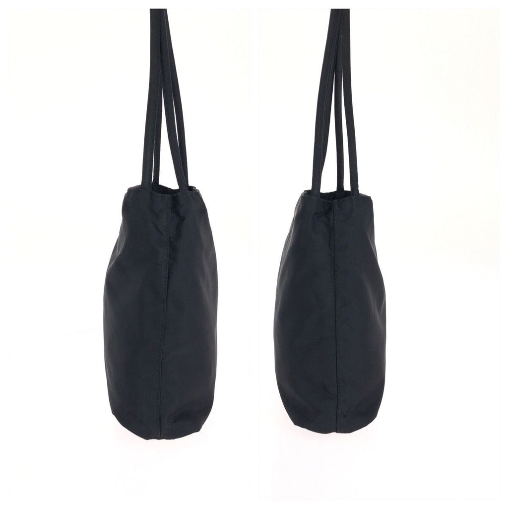 Prada Tessuto Black Silver Nylon Tote — view 8