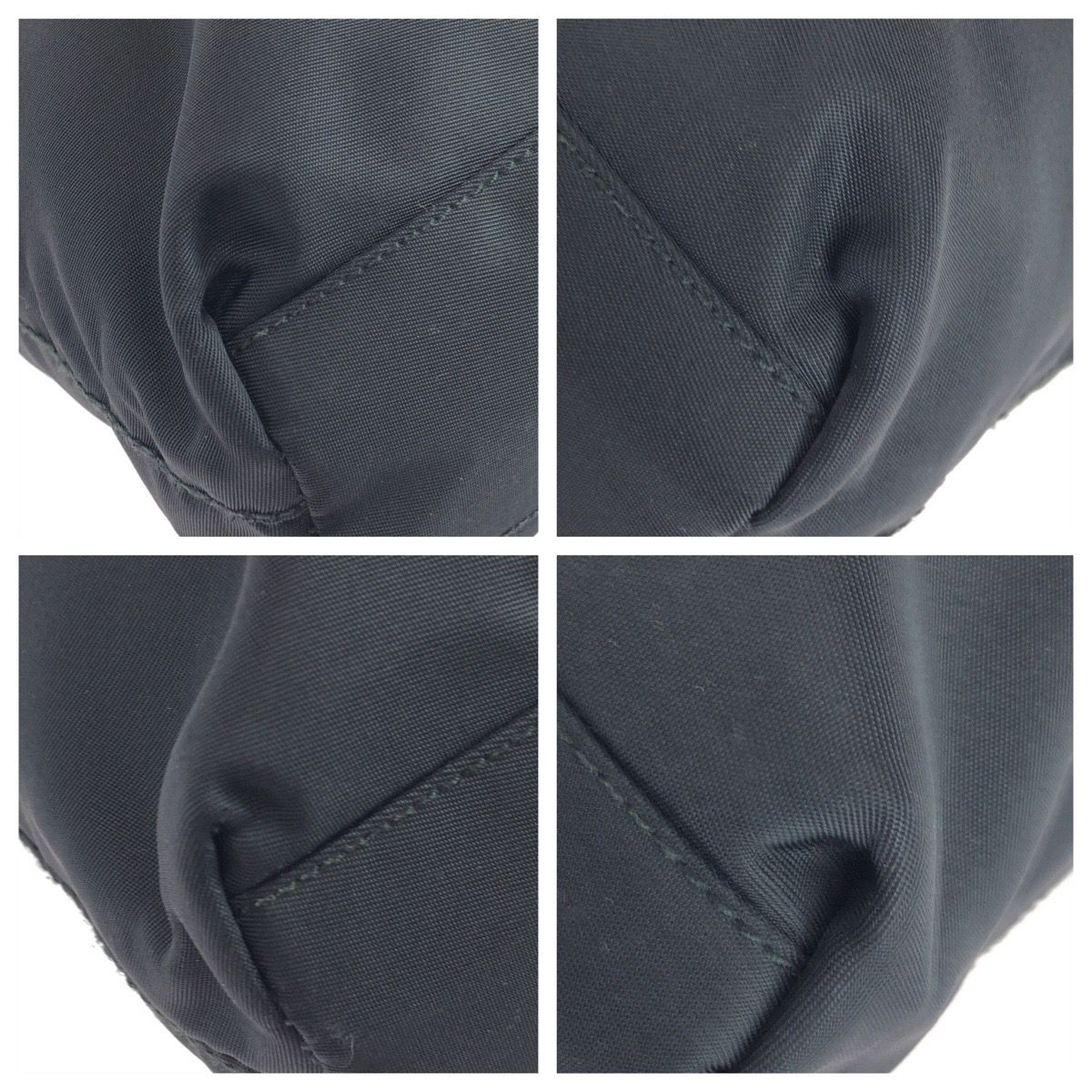 Prada Tessuto Black Silver Nylon Tote — view 3
