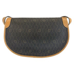 Dior Vintage Honeycomb Pattern Brown Shoulder Bag Pochette — view 2