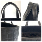 Chanel Icon Chocolate Bar Black Leather Tote — view 5