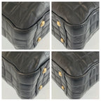 Chanel Icon Chocolate Bar Black Leather Tote — view 4