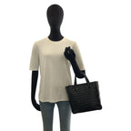 Chanel Icon Chocolate Bar Black Leather Tote — view 6