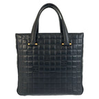 Chanel Icon Chocolate Bar Black Leather Tote — view 2