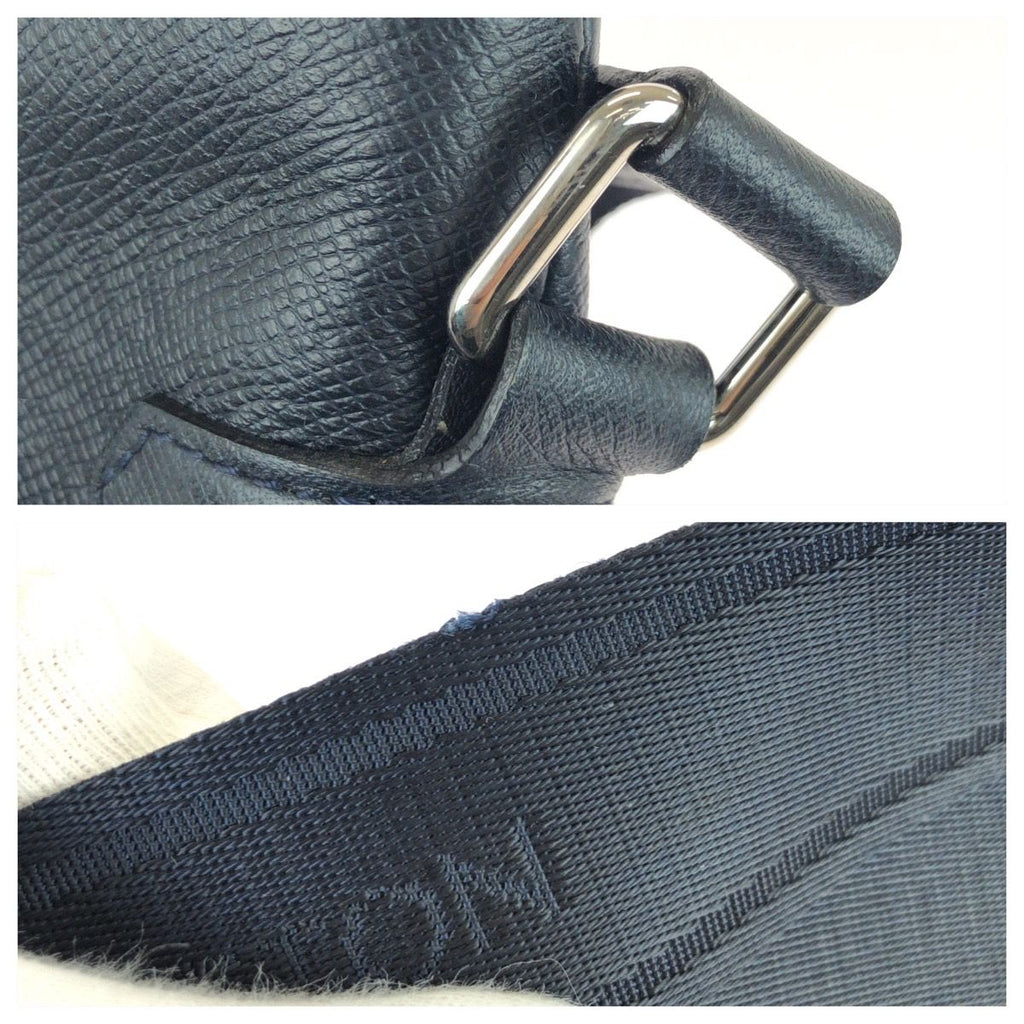 Louis Vuitton Taiga Sasha Navy Silver Leather Shoulder — view 5