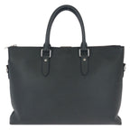 Louis Vuitton Taiga Anton Black Silver Leather Business Briefcase