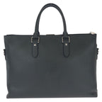 Louis Vuitton Taiga Anton Black Silver Leather Business Briefcase — view 2