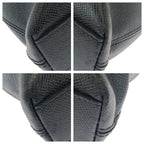 Louis Vuitton Taiga Anton Black Silver Leather Business Briefcase — view 3