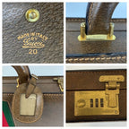 Gucci Vintage Sherry Line Brown Leather 20 Briefcase Attache Case — view 3
