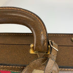 Gucci Vintage Sherry Line Brown Leather 20 Briefcase Attache Case — view 6