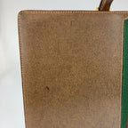 Gucci Vintage Sherry Line Brown Leather 20 Briefcase Attache Case — view 5