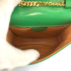 Celine Vintage Star Ball Cutout Green Shoulder Bag Pochette — view 8