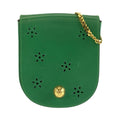 Celine Vintage Star Ball Cutout Green Shoulder Bag Pochette