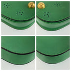 Celine Vintage Star Ball Cutout Green Shoulder Bag Pochette — view 4