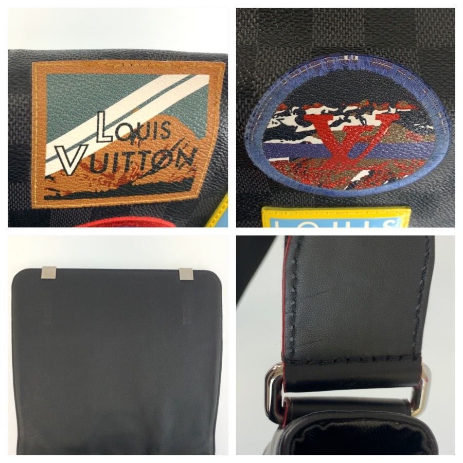 Louis Vuitton Damier Graphite District PM Shoulder — view 5