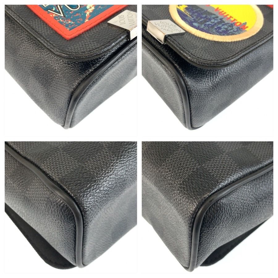 Louis Vuitton Damier Graphite District PM Shoulder — view 4