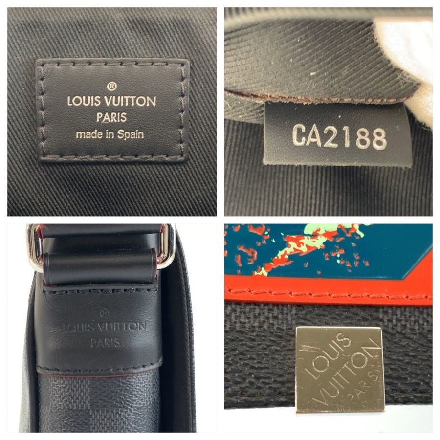 Louis Vuitton Damier Graphite District PM Shoulder — view 3
