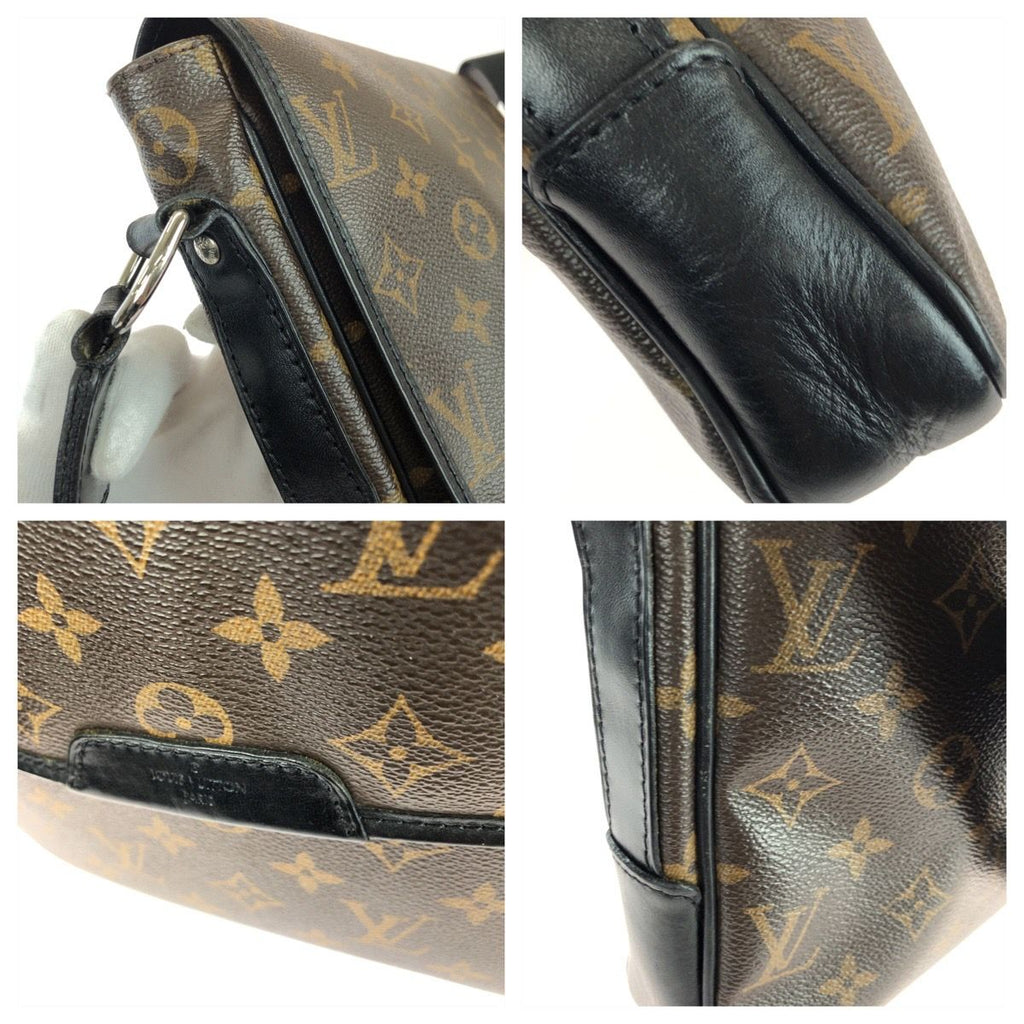 Louis Vuitton Monogram Macassar Bus MM Brown Dark Silver Shoulder — view 5