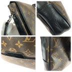 Louis Vuitton Monogram Macassar Bus MM Brown Dark Silver Shoulder — view 5