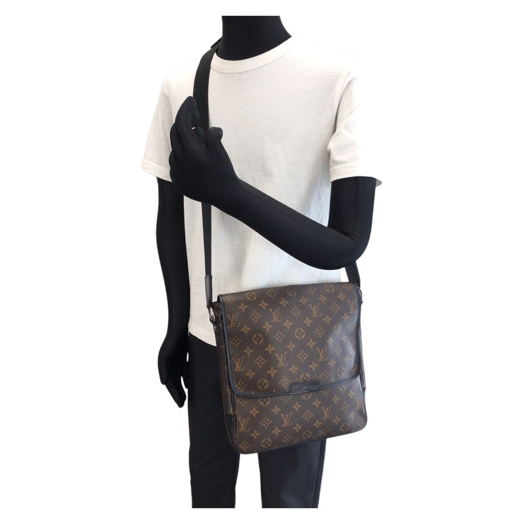 Louis Vuitton Monogram Macassar Bus MM Brown Dark Silver Shoulder — view 7