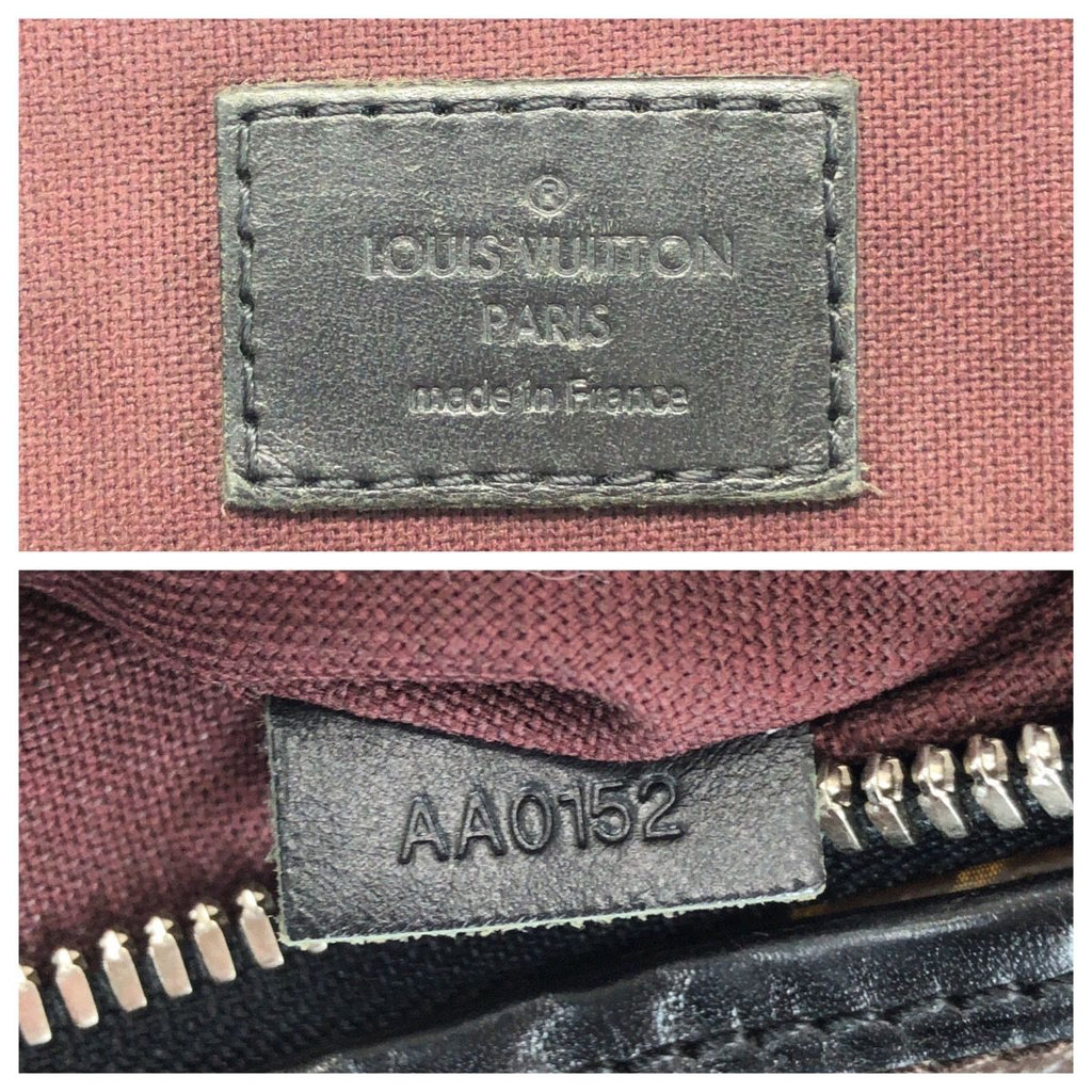 Louis Vuitton Monogram Macassar Bus MM Brown Dark Silver Shoulder — view 4