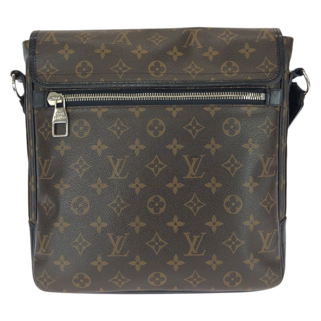 Louis Vuitton Monogram Macassar Bus MM Brown Dark Silver Shoulder — view 2