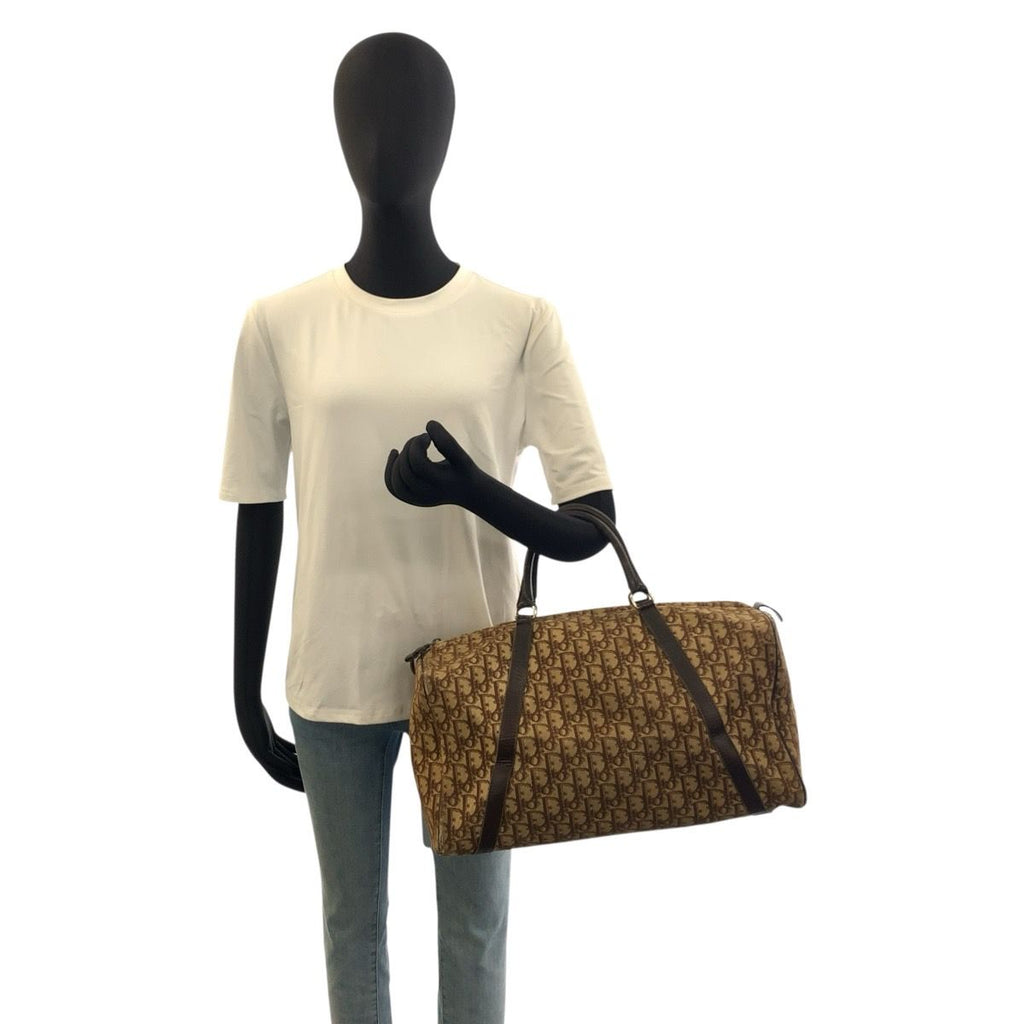 Dior Vintage Trotter Brown Beige Boston — view 6